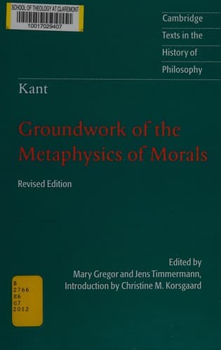 The Metaphysics of Morals